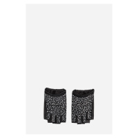 Rukavice karl lagerfeld k/signature glitter fl gloves black