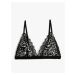 Koton Lace Wireless Seamless Bra Leopard Pattern Capless