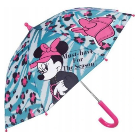 DÍVČÍ MODRÝ DEŠTNÍK MINNIE MOUSE 42 CM Modrá Disney