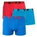 Styx 3PACK pánské boxerky sportovní guma vícebarevné M