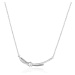 JVD Stylový stříbrný náhrdelník se zirkony SVLN0446XH2BI45