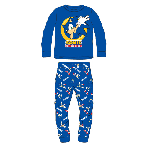 Ježek SONIC licence Chlapecké velurové pyžamo Ježek Sonic 5204086, modrá Barva: Modrá