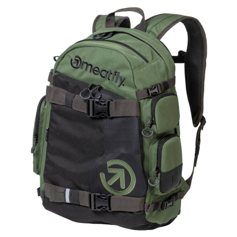 Meatfly batoh Wanderer Dark Olive / Black 28 L | Černá