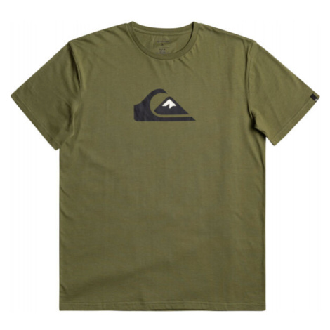 Quiksilver COMP LOGO SS Pánské triko, khaki, velikost