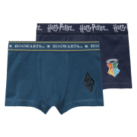 Chlapecké boxerky Harry Potter, 2 kusy (tmavě modrá / modrá / šedá)