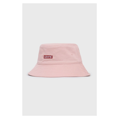 Bavlněná čepice Levi's růžová barva, bavlněný Levi´s
