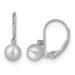 Stříbrné náušnice s přírodní perlou STNAU01164F
