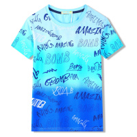 Chlapecké tričko KUGO FC0353, modrá / tyrkysová Barva: Modrá