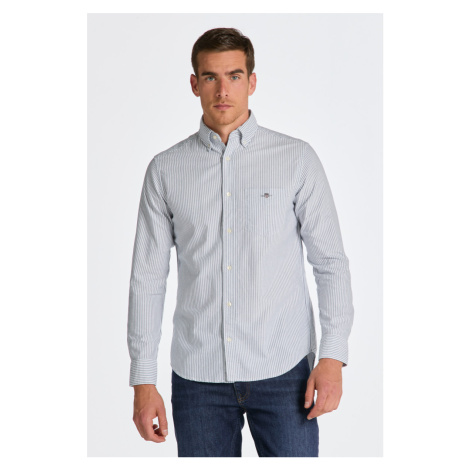 KOŠILE GANT REG OXFORD BANKER STRIPE SHIRT modrá