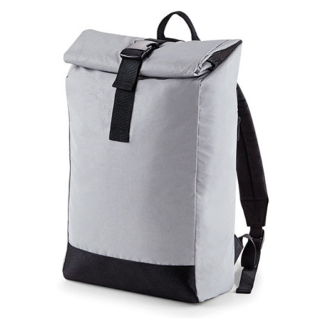 BagBase Unisex rolovací batoh 15 l BG138 Silver Reflective