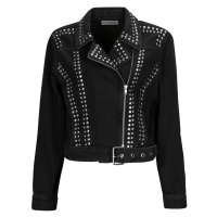 Only ONLGILLA LS STUD DNM BIKER JACKET CRO Černá