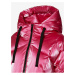 Růžová dámská zimní prošívaná bunda Geox Teoclea