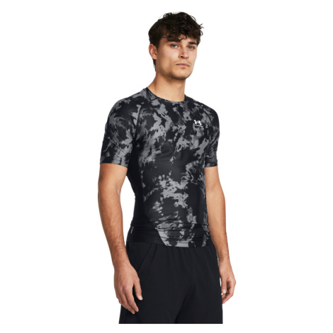 HeatGear® Iso-Chill Printed SS | Black/White Under Armour