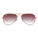 Dětské sluneční brýle Ray-Ban Junior Aviator růžová barva, 0RJ9506S