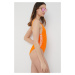 Plavky Stella McCartney Lingerie oranžová barva, měkký košík