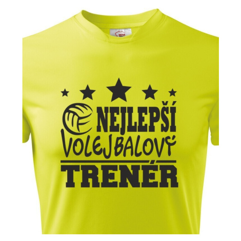Pánské volejbalové tričko Nejlepší volejbalový trenér BezvaTriko