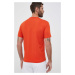 Bavlněné tričko EA7 Emporio Armani oranžová barva, s potiskem