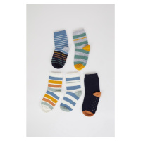 DEFACTO Baby Boy Seamless 5-Piece Cotton Long Socks