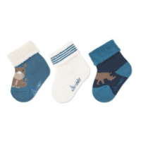 Sterntaler Dětské ponožky 3-Pack Rhino Medium Blue