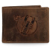 Pánská kožená peněženka Zvěrokruh Rak - Daimon, hnědá