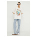 Bavlněné tričko Billabong Return to Paradise bílá barva, EBJZT00236