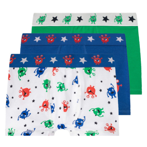lupilu® Chlapecké boxerky s BIO bavlnou, 3 kusy (modrá/zelená/bílá)