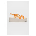 Kožené sandály Vagabond Shoemakers Courtney dámské, oranžová barva