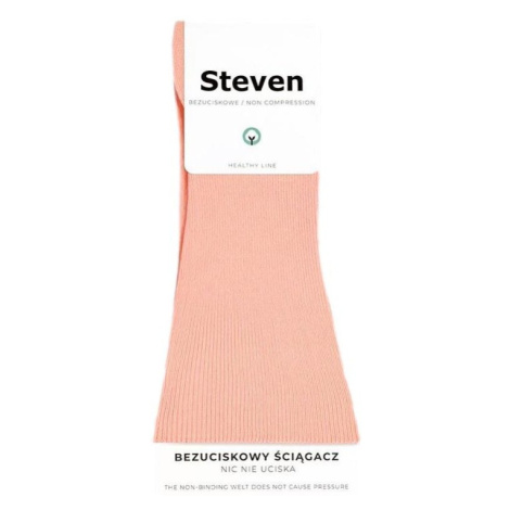 Steven 018 broskvové Netlakové ponožky