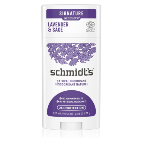 Schmidt's Lavender & Sage přírodní tuhý deodorant 75 g