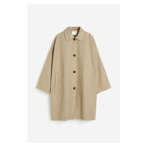 H & M - Oversized kabát car coat - hnědá H&M