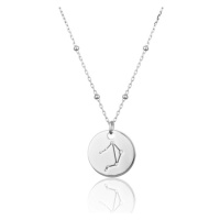Stříbrný náhrdelník znamení zvěrokruhu váhy SVLN0327XH2BIVA