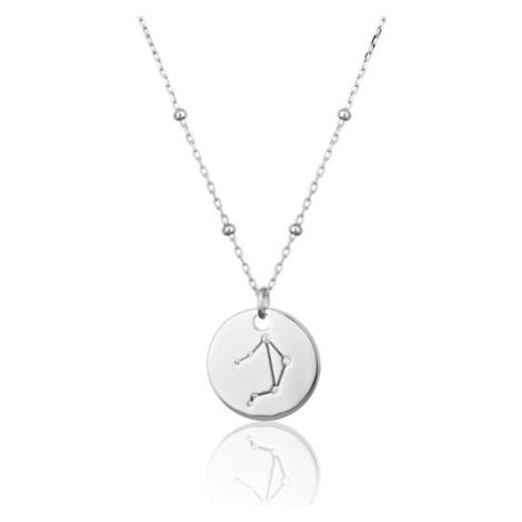 Stříbrný náhrdelník znamení zvěrokruhu váhy SVLN0327XH2BIVA JVD
