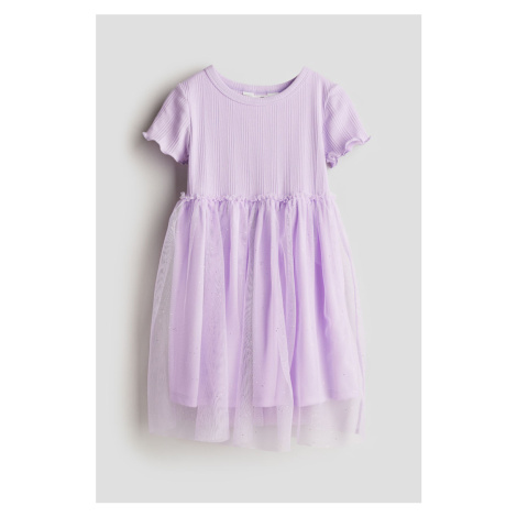 H & M - Tylové šaty - fialová H&M