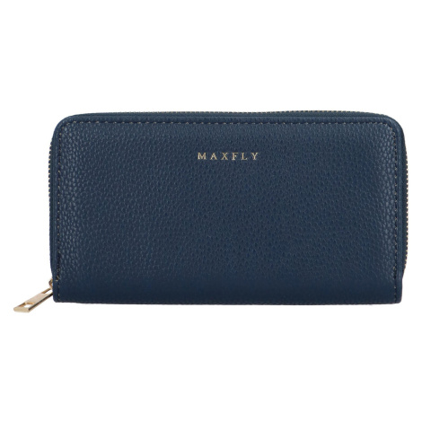 Velká stylová dámská koženková peněženka Julien, námořnická modrá MaxFly