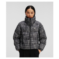 Bunda karl lagerfeld boucle puffer jacket černá