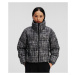 Bunda karl lagerfeld boucle puffer jacket černá