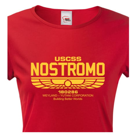 Dámské tričko USCSS Nostromo - motiv z oblíbené série Vetřelec BezvaTriko