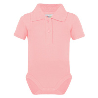 Link Kids Wear Dětské body s límečkem X947 Babypink