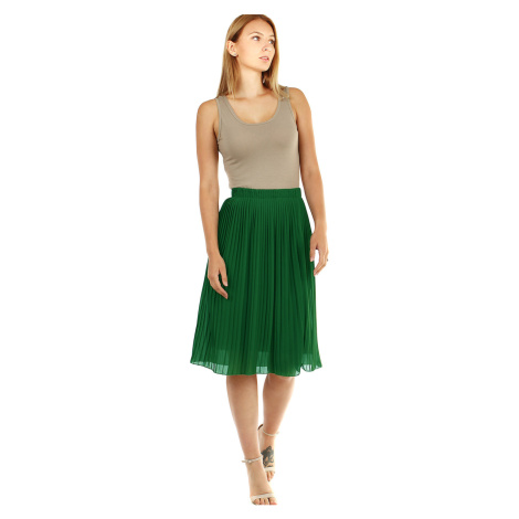 Midi plisovaná dámská sukně
