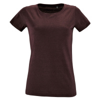 SOĽS Regent Fit Women Dámské tričko SL02758 Heather oxblood