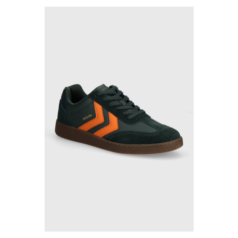 Kožené sneakers boty Hummel VM78 CPH ML zelená barva, 225072