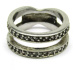 AutorskeSperky.com - Stříbrný zásnubní a snubní prsten se zirkony - S1616