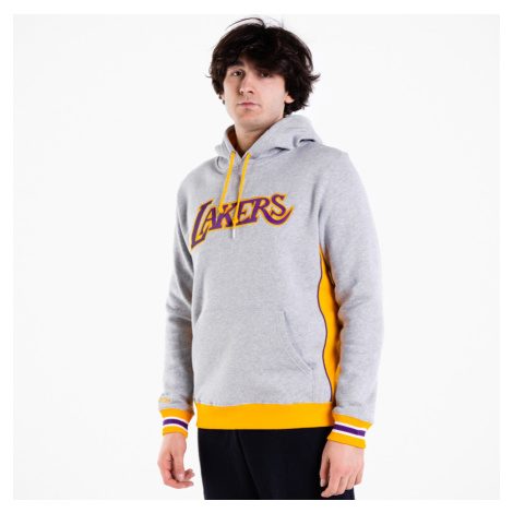 Mitchell & Ness Premium Fleece Los Angeles Lakers Hoodie - Pánské - Mikina Mitchell & Ness - Šed