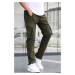 Madmext Khaki Jogger Kalhoty s Kapsami 5791