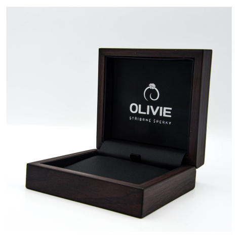 OLIVIE Prémiová dřevěná krabička na řetízek/náramek 7445