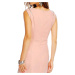 Společenské šaty značkové střih s ozdobnými zipy na ramenou růžové Růžová / XL model 15042793 - 