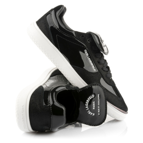 Tenisky karl lagerfeld atlas lo lace lthr black lthr & suede