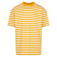 Pánské tričko Regular Stripe - bílé/žluté