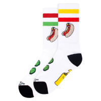 PONOŽKY AMERICAN SOCKS Hot Hot Dog - bílá