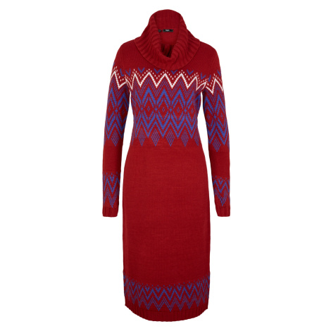 Pletené šaty s norským vzorem Bonprix